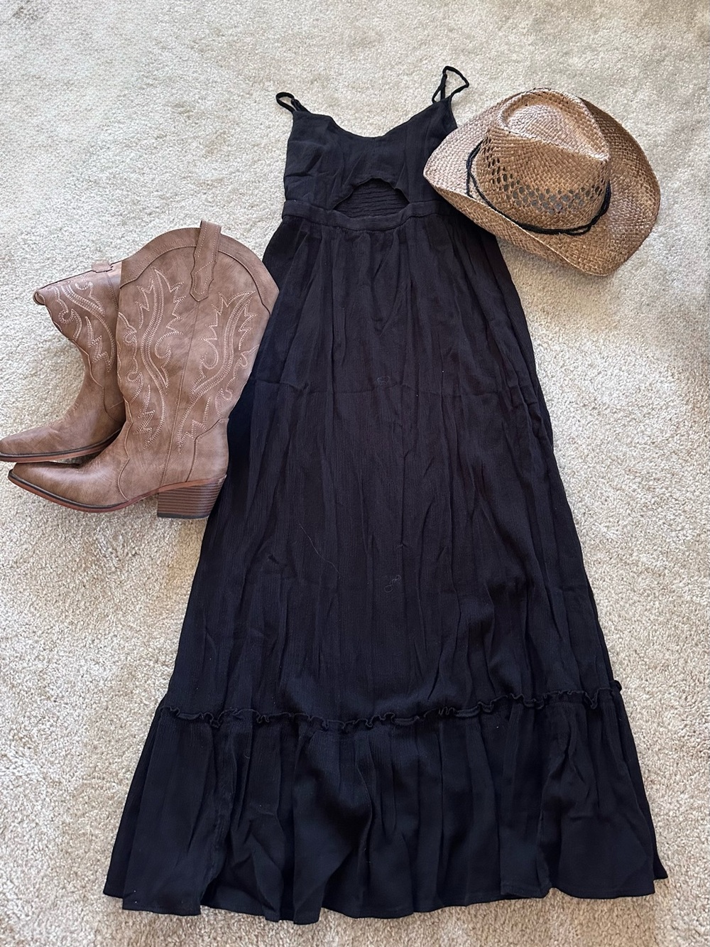 Super cute long country sundress
